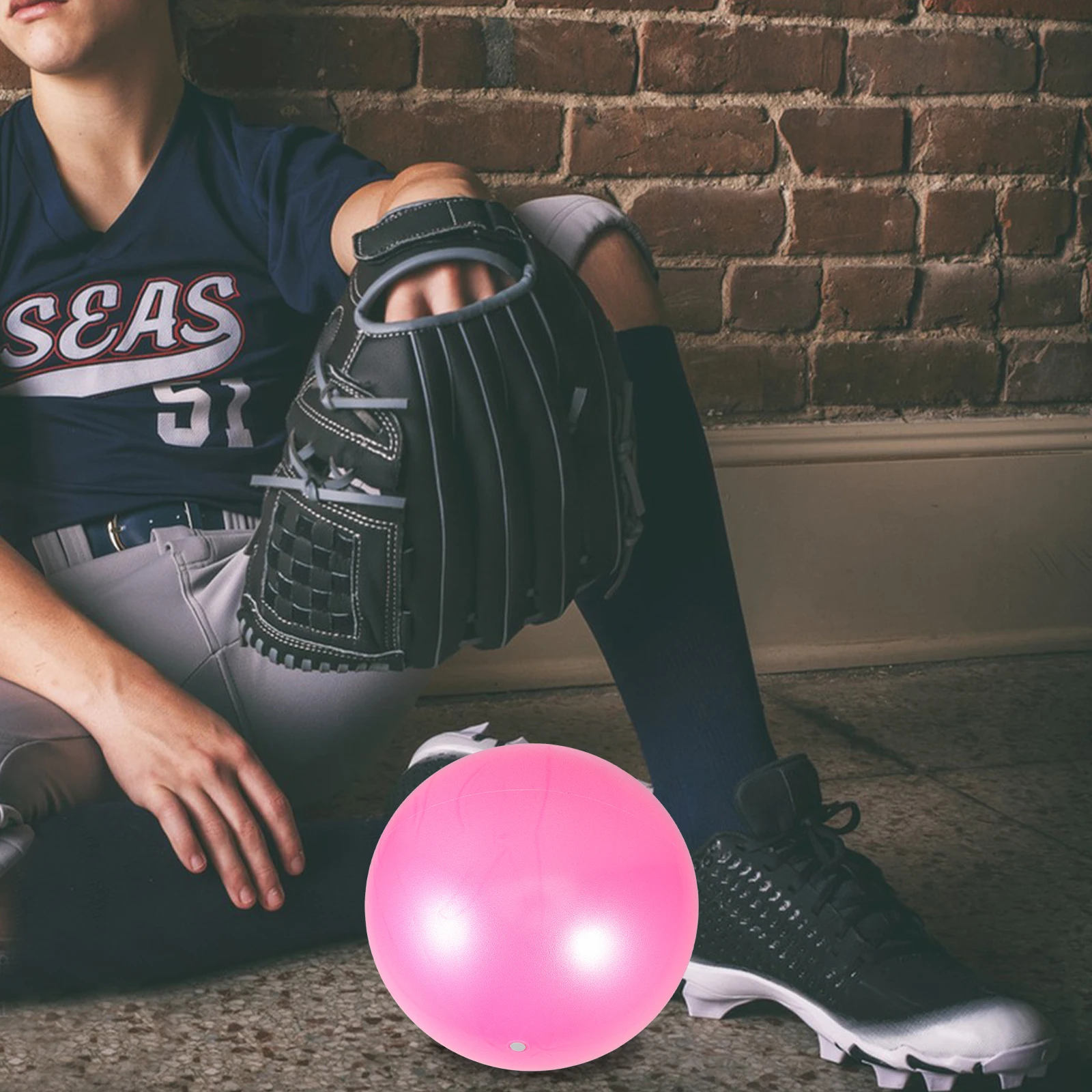 

4pcs Baseball Training Ball Set Orange Connection Sports Ball For Batting Pitching Arm Action Coordination Flexibility Drills