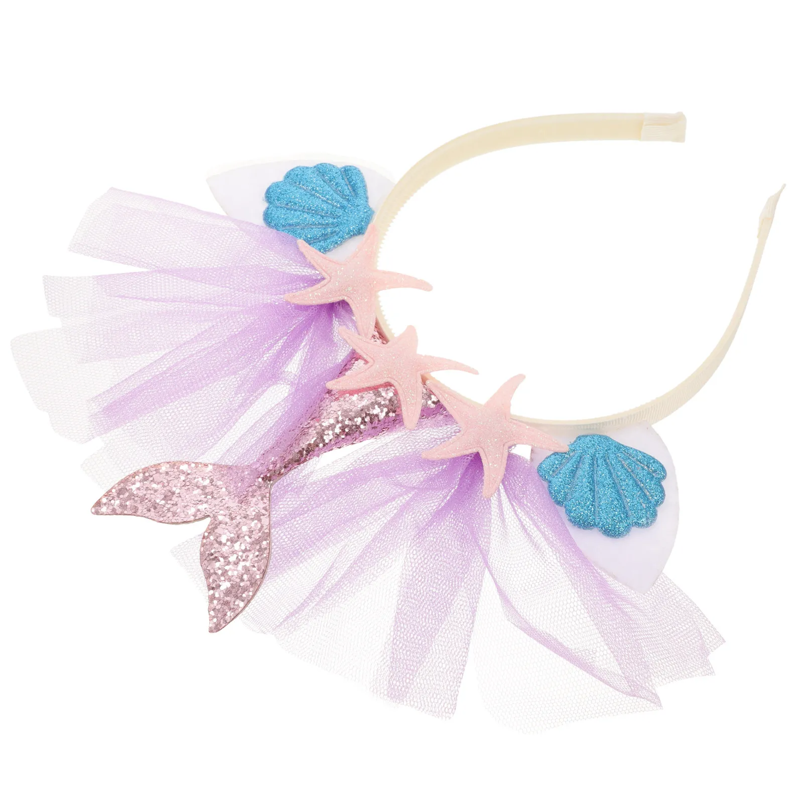 faixas-de-cabelo-de-sereia-com-glitter-tiara-leve-nao-desbota-decoracao-de-festa-com-estrelas-do-mar-e-conchas-acessorios-de-praia