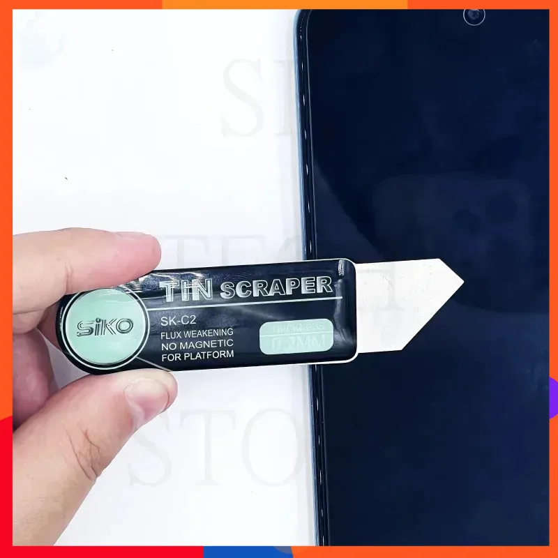 

10 упаковок, высокая прочность, толщина 0,2 мм, паяльная паста, специальный оловянный скребок, нож для ремонта, ручной инструмент для BGA трафарета, лезвие для реболлинга