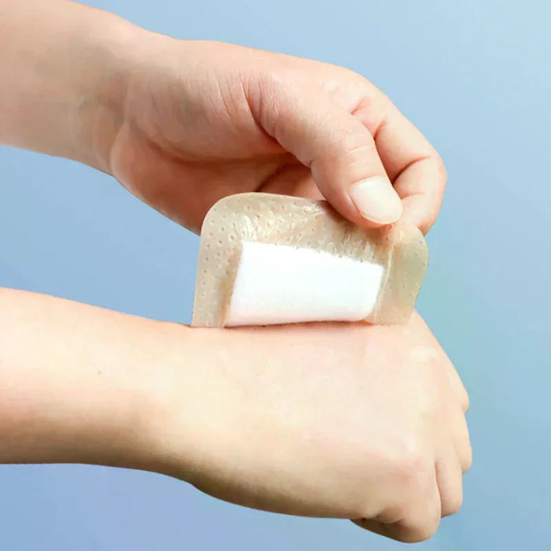 Soft Polysiloxane Gel Polyurethane Foam Dressing Postoperative Wound Patch Cesarean Section Patch Pressure Sore High Absorption