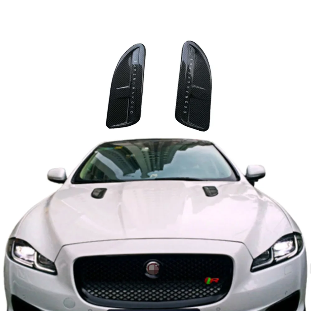 

carbon fiber air vent suitable for Jaguar XE XF XJ XK 2010-2019 vent hood hood modification accessories auto parts