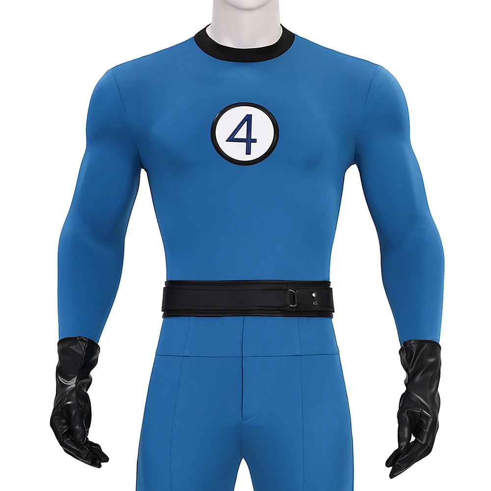 أزياء كوس فور الرائعة التأثيرية السيد. بدلة رائعة للرجال والنساء باللون الأزرق ملابس حفلات الهالوين