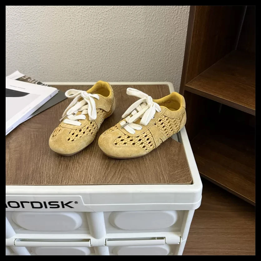 Mädchen-Sneaker mit Ausschnitten und Mesh 2026 Neue Sommer-Kinder-Barfußtrainer Weiche Sohle Komfortabel Vielseitig für Schule Outdoor Alltag – Detail 4