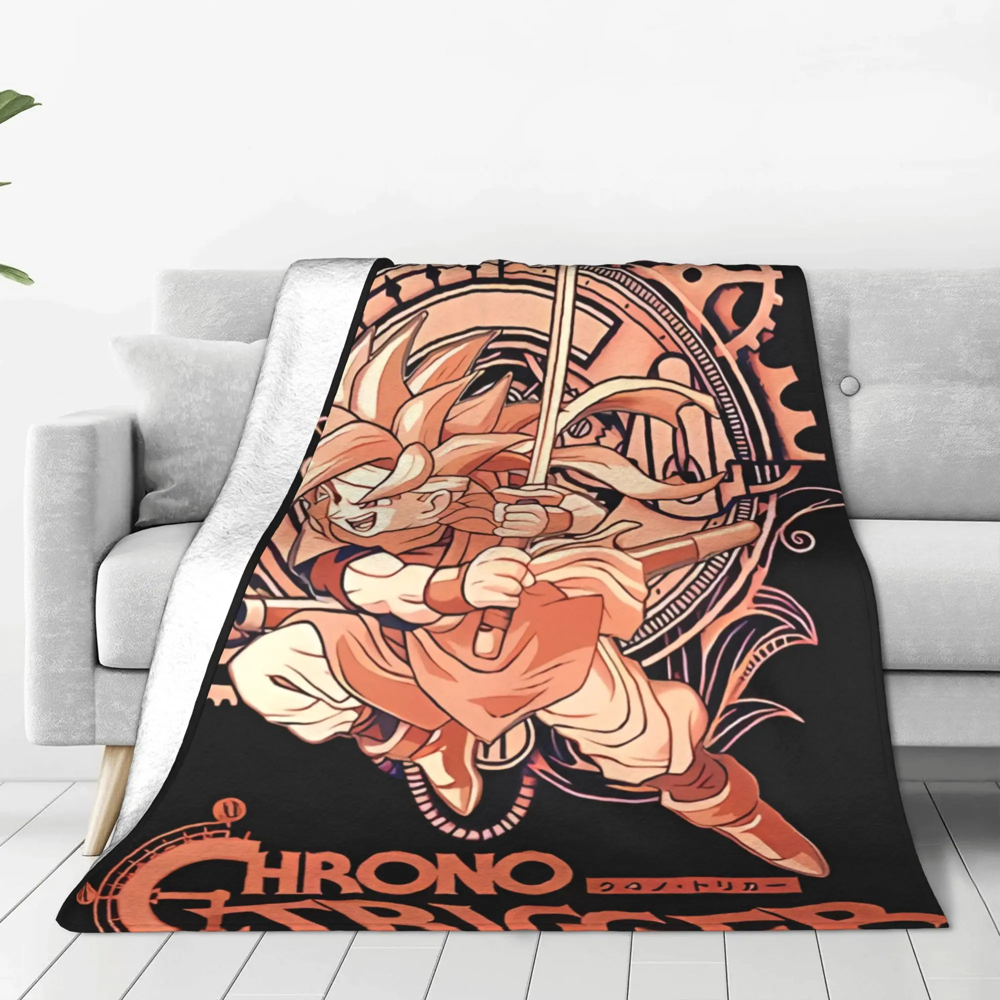 1PC Home Cute Room Decor pixel art gaming Blanket Throw Blanket Chrono Trigger Novelty Warm Blanket All Season