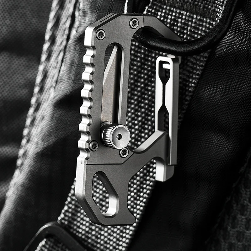 Outdoor Multifunctional EDC Titanium Alloy Keychain Small Tool