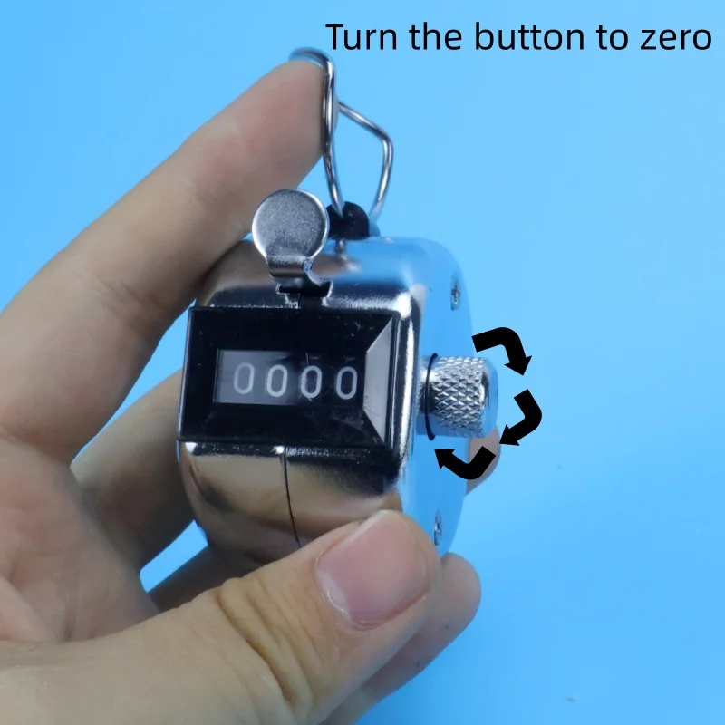4 Digit Number Hand Held Tally Counter Digital Hand Held Tally Counte Manual Counting Golf Clicker Training Counter Mini Mechani
