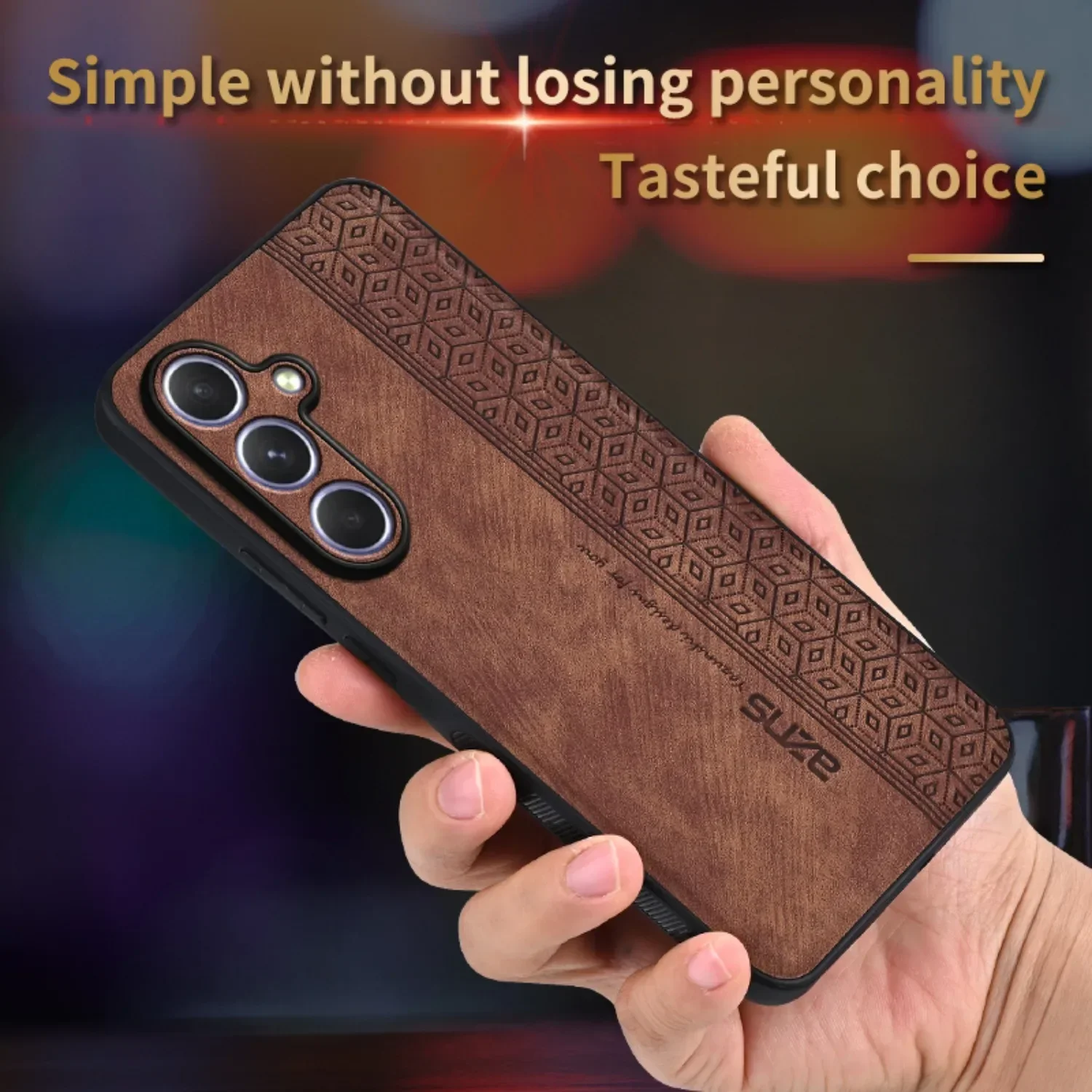 Luxury Leather Phone Case for Samsung Galaxy S25 Ultra Plus A16 A06 5G A05S M14 A04E M04 F04 Silicone Protect Shockproof Cover