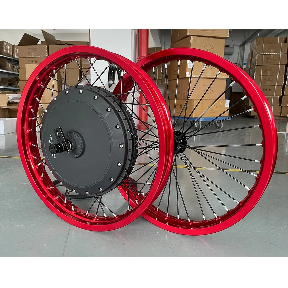 QS273 V3 72V 8000w 40H Electric Motorcycle Electric Bike Bicycle Enduro Hub Motor Conversion Kit Spoke Motor 8KW 150mm Dropout