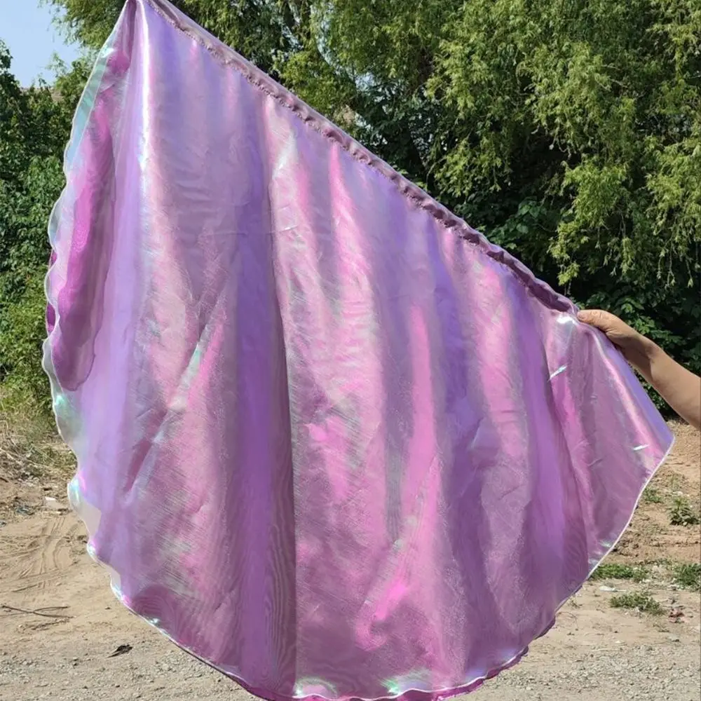 avec bâtons télescopiques, accessoires de danse du ventre, tiges évolutives, drapeaux semi-circulaires légers multicolores