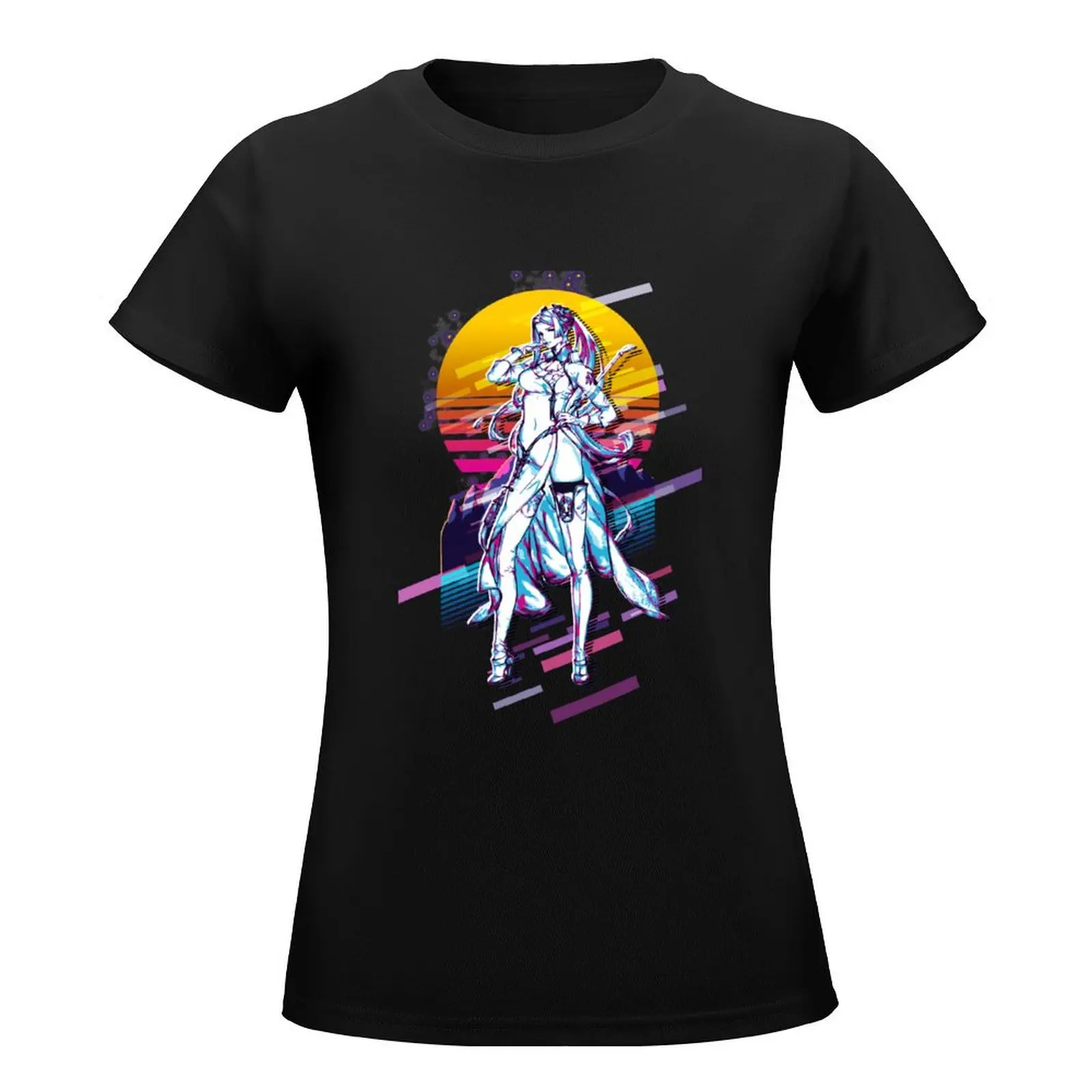 Nier Automata-Commandant Wit * 80S Retro * T-Shirt Blouse Plus Size Tops Kawaii Kleding Oversized T-Shirts Voor Vrouwen Losse Pasvorm