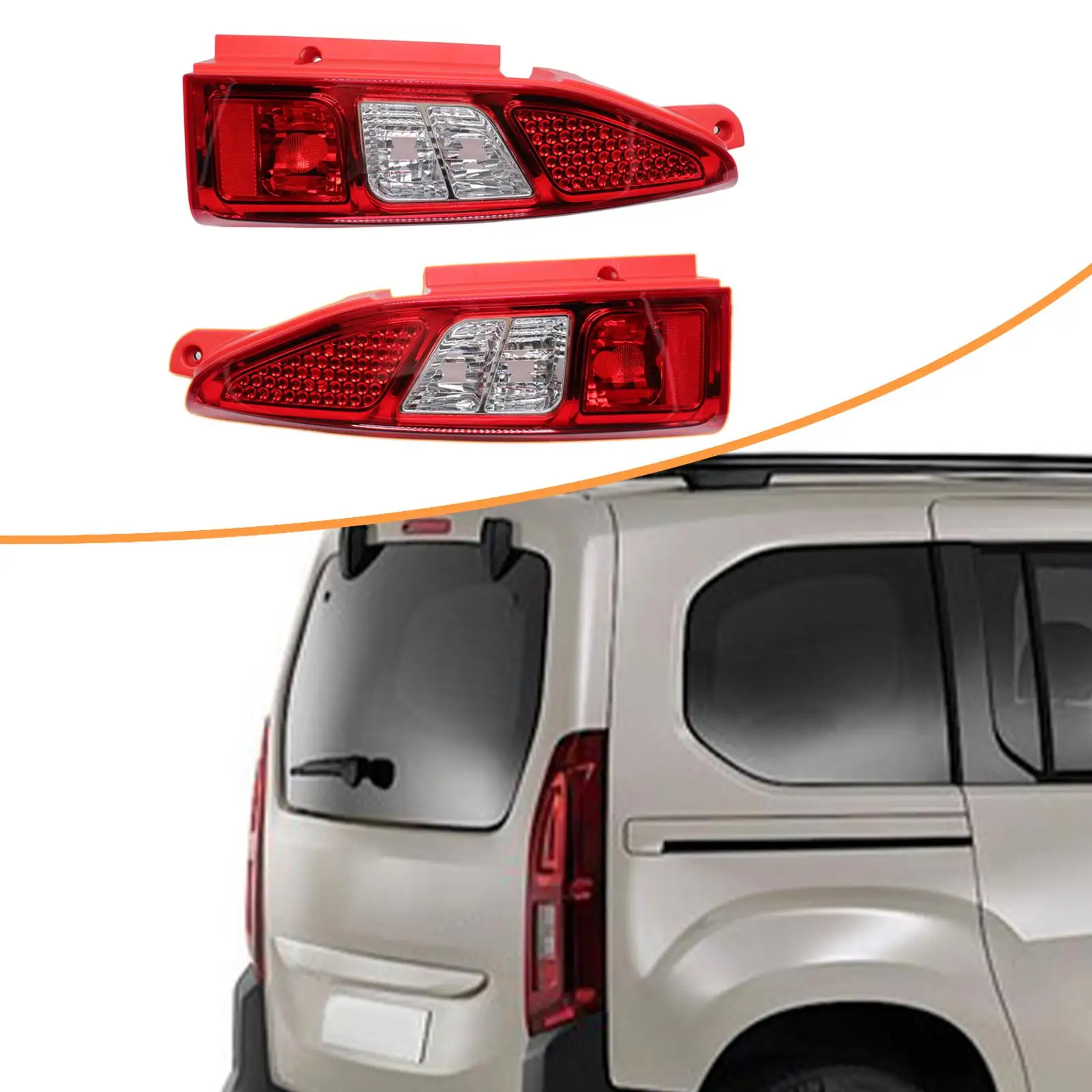 

Car Rear Light Assembly Professional Easily Install Spare Parts Accessories Taillight for Peugeot Partner 08-12 Tepee 08-12