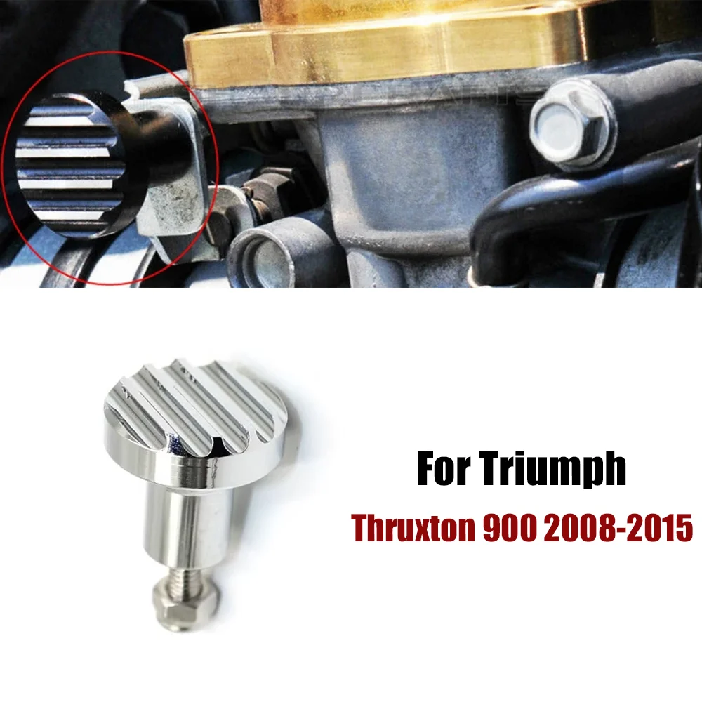 

For Triumph Scrambler Thruxton 900 Bonneville T100 SE CNC Aluminum Motor Accessories Motorcycle Fluted Carburetor Choke Knob