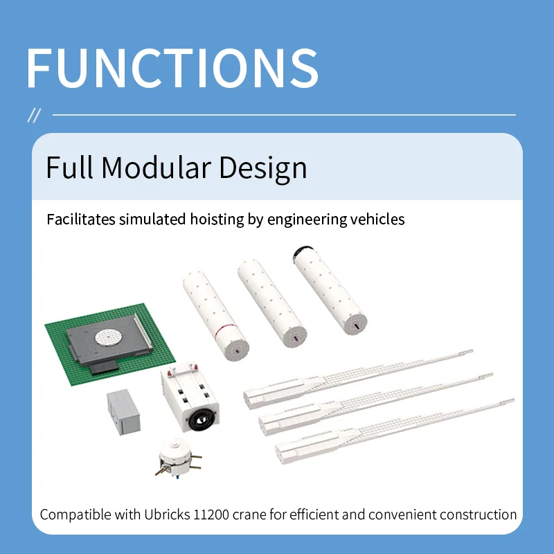 Ubricks E2002 توربينات الرياح آلة قابلة للفصل نموذج الهندسة رفع اللبنات الطوب مجموعات لعب الكبار هدايا عيد الميلاد #3