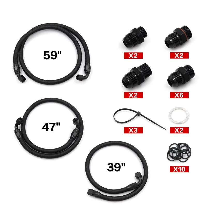 For Transmission Cooler Line Kit for 01-05 GM 6.6 LB7 LLY Duramax