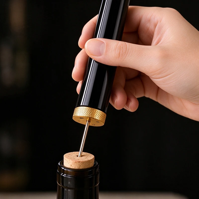 Pipette Pressure Bottle Opener, Grape Wine Bottle Opener, Lipstick-Style Bottle Opener, Cork Ejector, Kitchen And Bar Tools