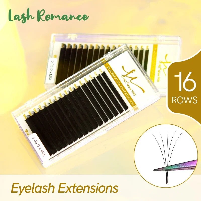 Individual Eyelashes 16 Rows 7-16 Length High Quality Makeup Tools False Eyelashes