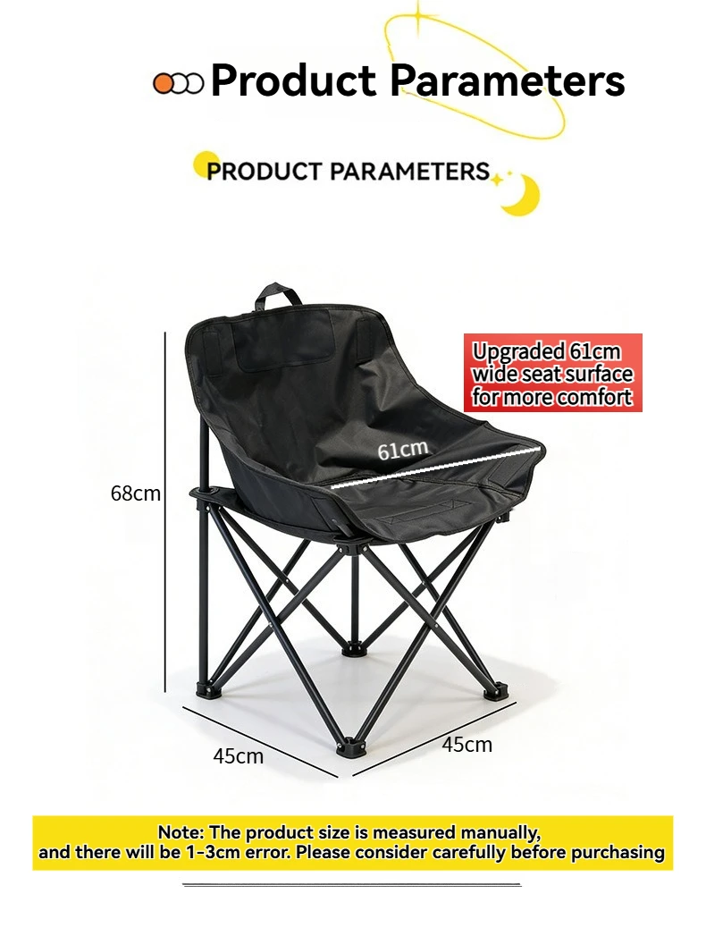 

Уличное складное кресло-луна: простое, легкое, утолщенное, прочное, портативное, для пикника, кемпинга, рыбалки и отдыха на море