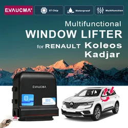 Car Power Window Lifter Closer For RENAULT Koleos Kadjar Car Automatic Intelligent Close Open + Mirror Folder Kit Module
