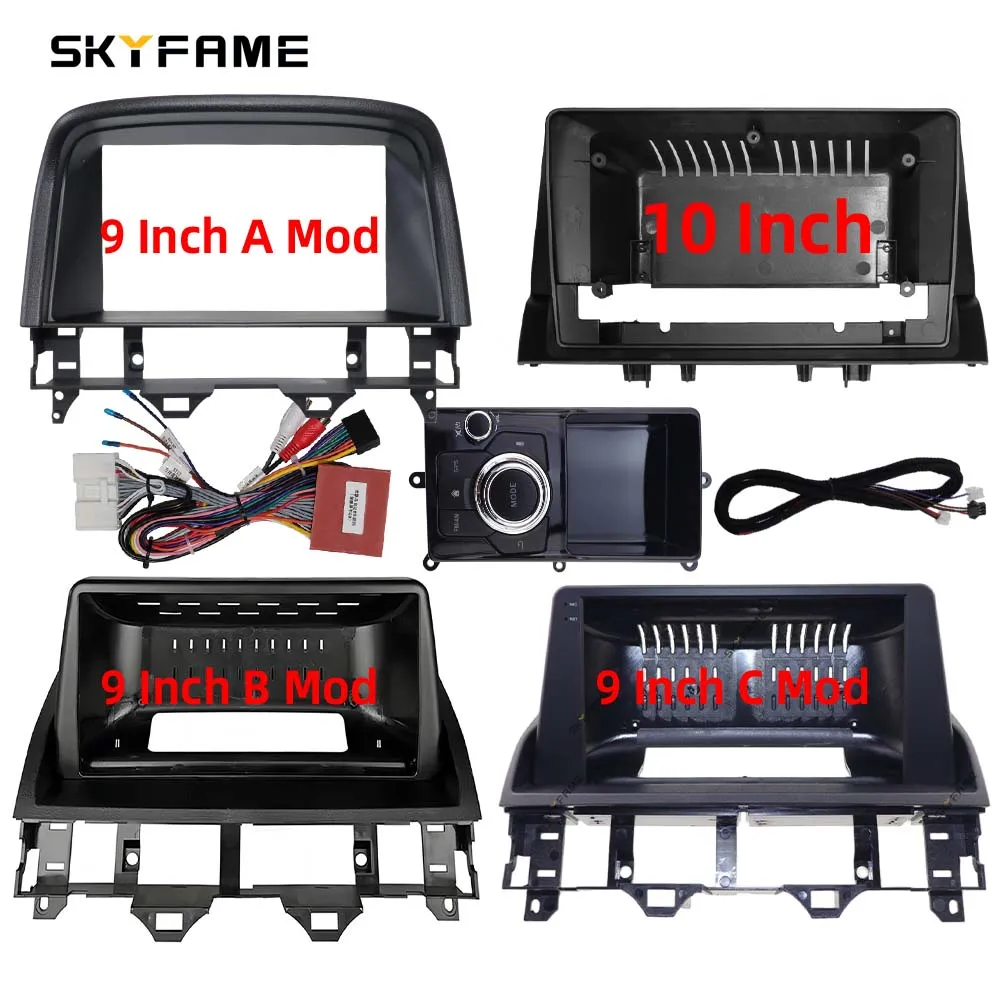 SKYFAME Car Frame Fascia Adapter With Mouse Remot Android Radio Audio Dash Fitting Panel Kit For Mazda 6 Atenza