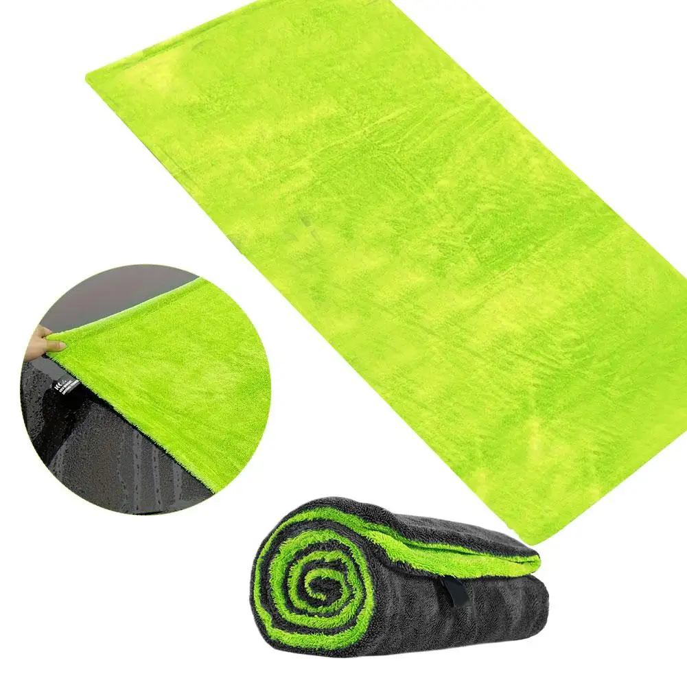 Double-sided Thickened Car Washing Towel Auto Cleaning Drying Cloth Car Care Detailing Cloth Water Absorption Car Cleaning Rag