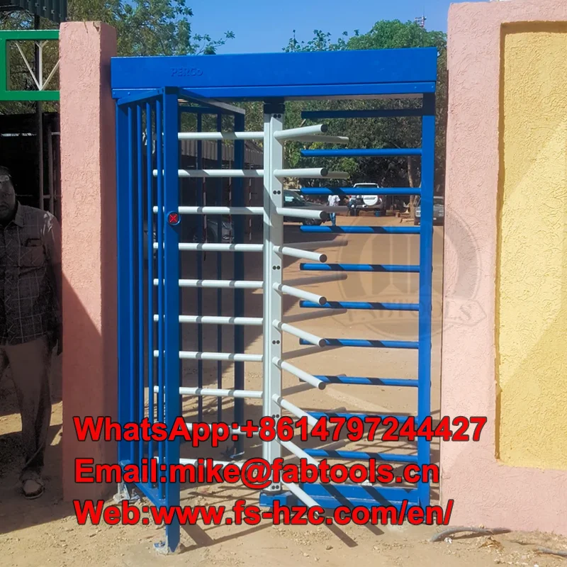 

Mechanical Access Control Electronic Barrier Gate Security Entrance Electronic Fingerprint Used Full Height Turnstiles for Sale
