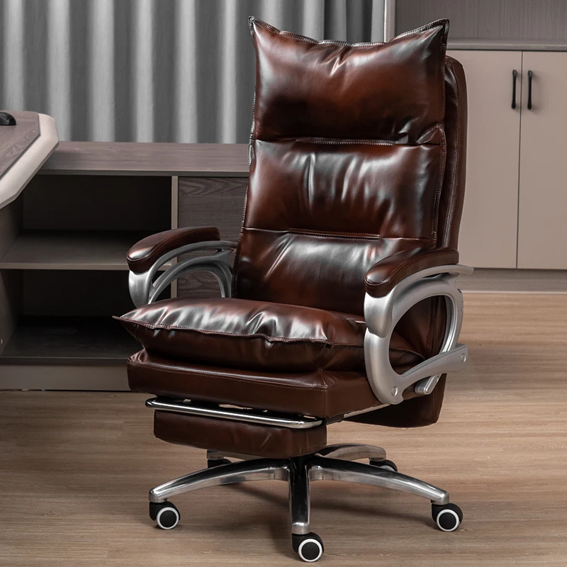 

Designer Bedroom Office Chair Leather Comfortable Long Sitting Solid Gaming Chair Computer Ergonomic Silla Gamer Chair Furniture