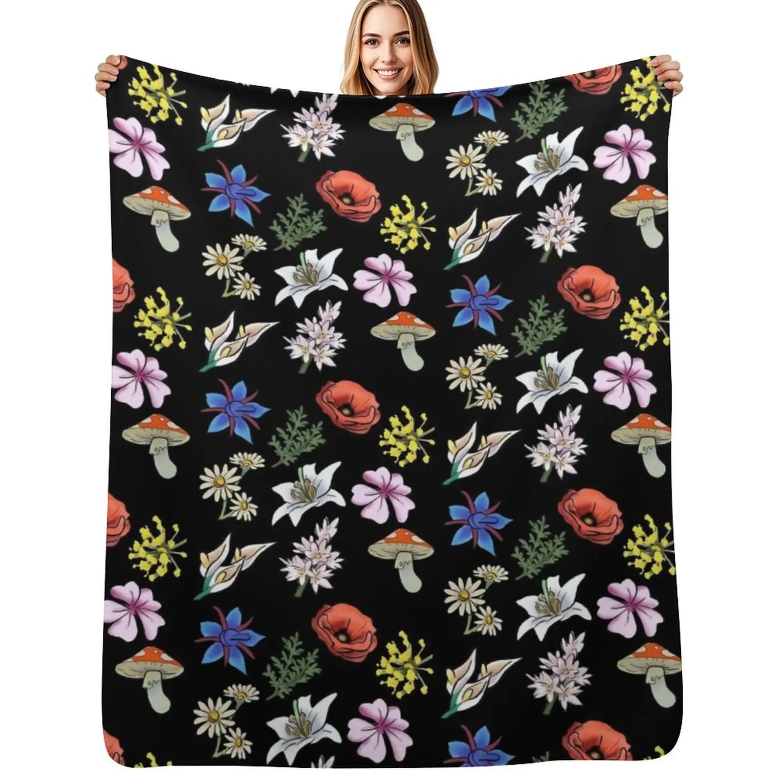 

SpiritFarer Spirit Flower Pack Throw Blanket Elegant Warm Throw Blanket for Hotel Home