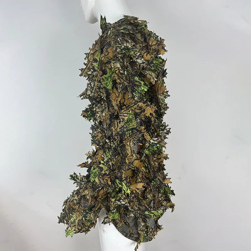 

Охотничий костюм Bionic Leaf, тактический камуфляжный плащ, охотничья форма, одежда из дышащей сетки, тактическое снаряжение для страйкбола и стрельбы