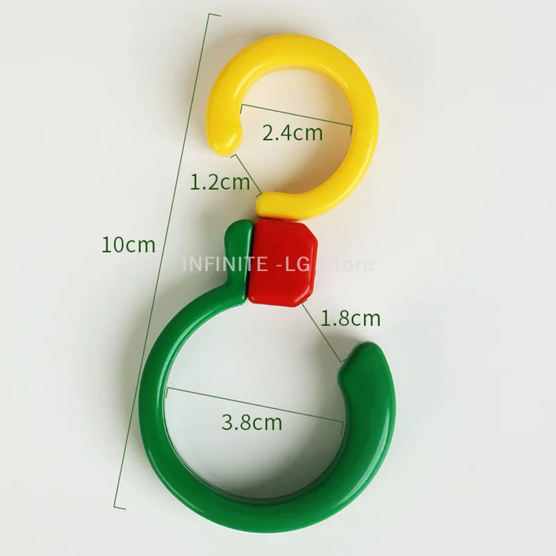 Multifunctional Colorful Two-end Universal Hook 360 Degree Free Rotation Foldable S Hook Closet Crossbar Punch-free Hook