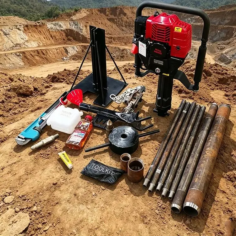 Customized Smart Core Drill Unit Soil Rock Concrete 15M Intact Sample Lightweight Transport Diesel Petrol Compatible