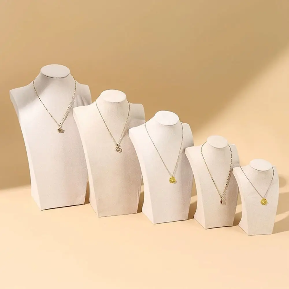 Organizer Velvet Necklaces Easel Showcase Mannequin Bust Portrait Jewelry Collection Rack Jewelry Display Earrings Rings