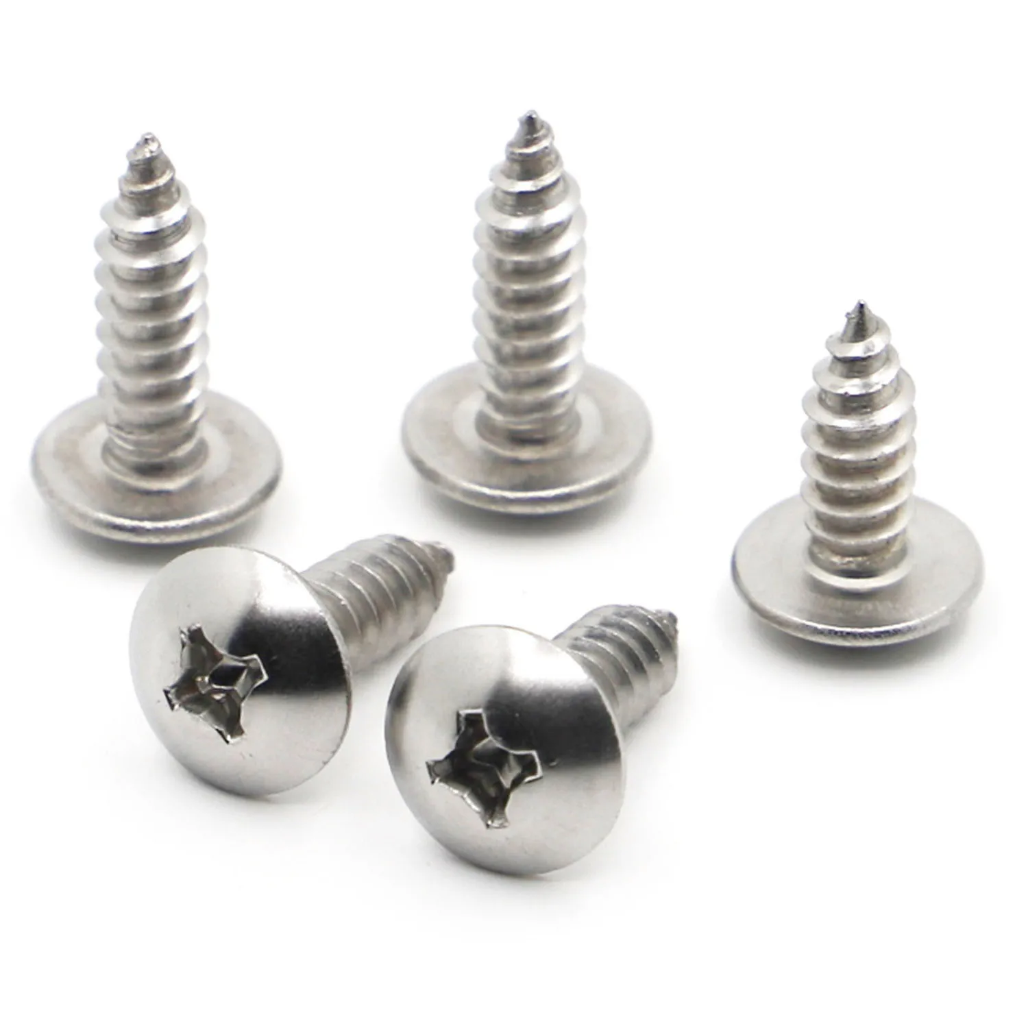 

10/20pcs Phillips Recessed Truss Head Self-tapping Screw M3 M4 M5 M6 304 Stainless Steel Cross Mushroom Head Wood Screws