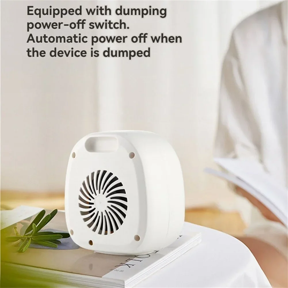 Mini Desktop 1000W PTC Heater Fast Heating Personal Space Heater with Automatic Shut Off and Tip Over Protection