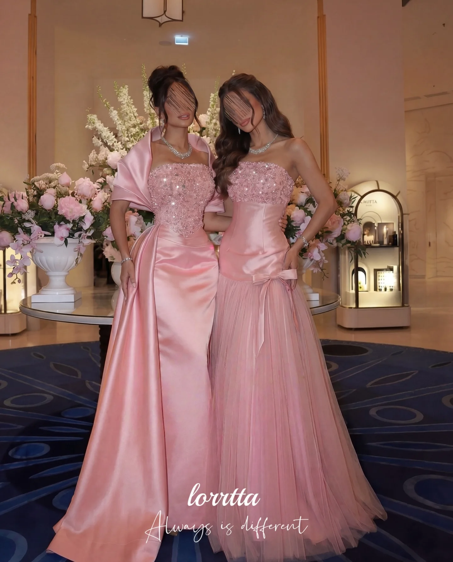 Lorrtta Customized pink Elegant Party Dresses birthday dress festa платье женское vestidos de fiesta Prom Dresses mermaid Dress image 4