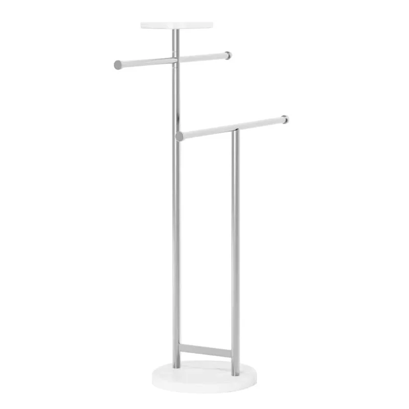 Solid thickened floor-standing movable bathroom storage rack bathroom towel rack