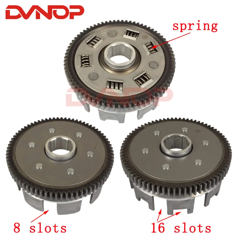 Motorcycle  6pcs Friction DIsc Center Outer Clutch Assy for CG150 CG175 CG200 CG250 Tricylcle Buggy ATV