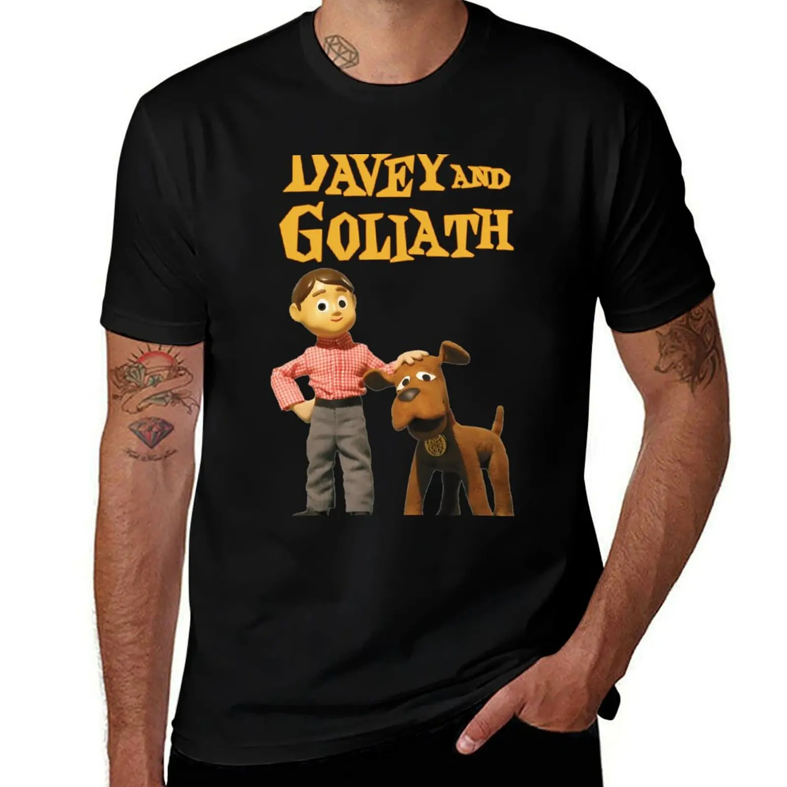 Davey and Goliath T-Shirt man t shirt graphic T-Shirt