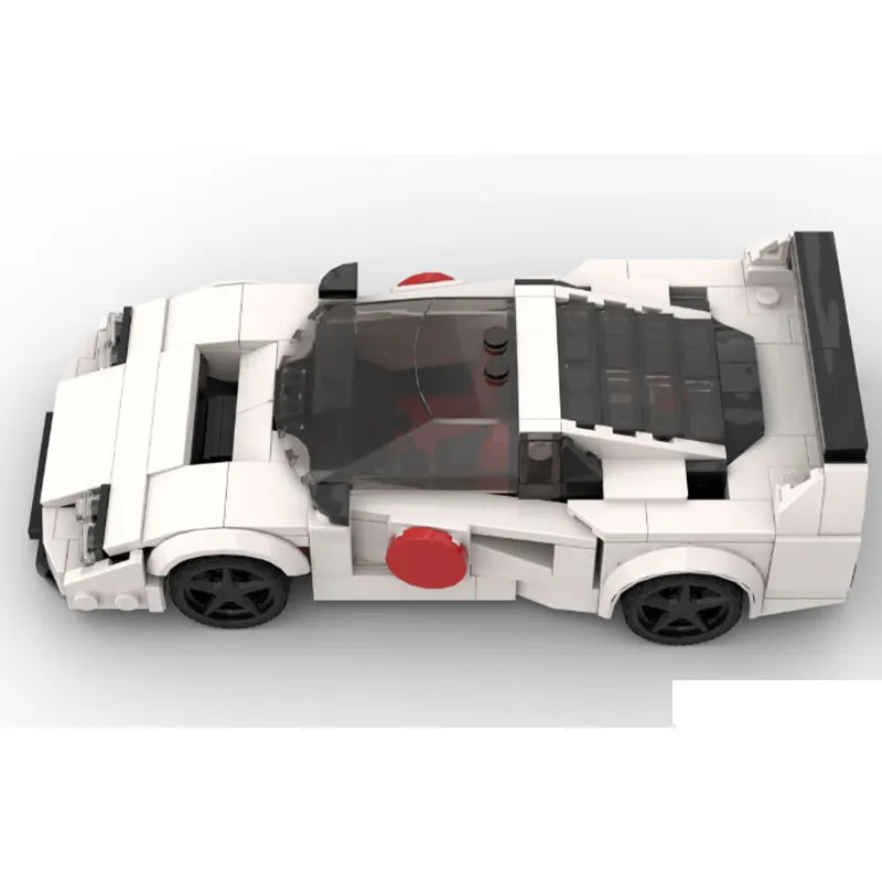 354 pezzi MOC- 216176   F40 LBWK MOC Speed Racing City Car Building Blocks Grande modello di veicolo Sport Brick Toys Ornamenti da scrivania