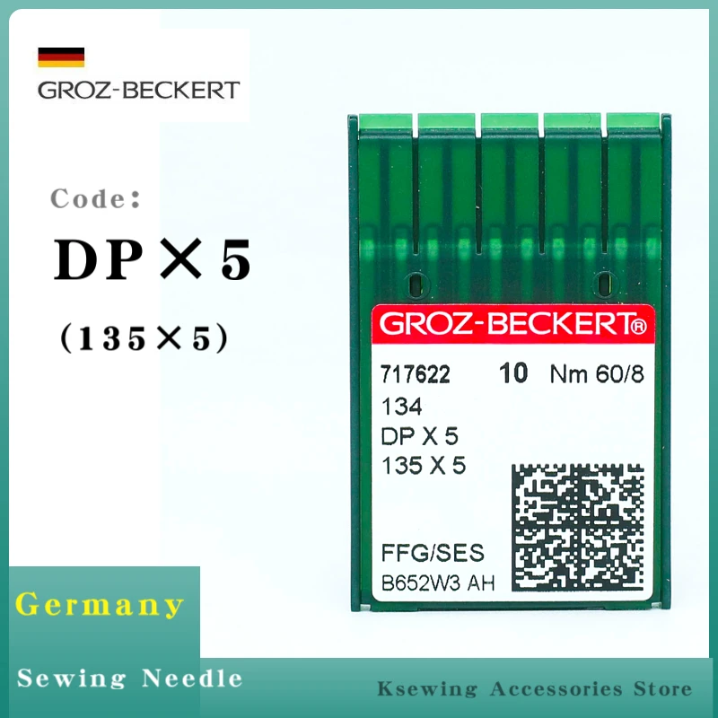 

50PCS DPX5 Groz-Beckert Sewing Machine Needles For Industrial 135X5 761505 134R JUKI BROTHER SINGER SEIKO Fit DB2-B755 B814