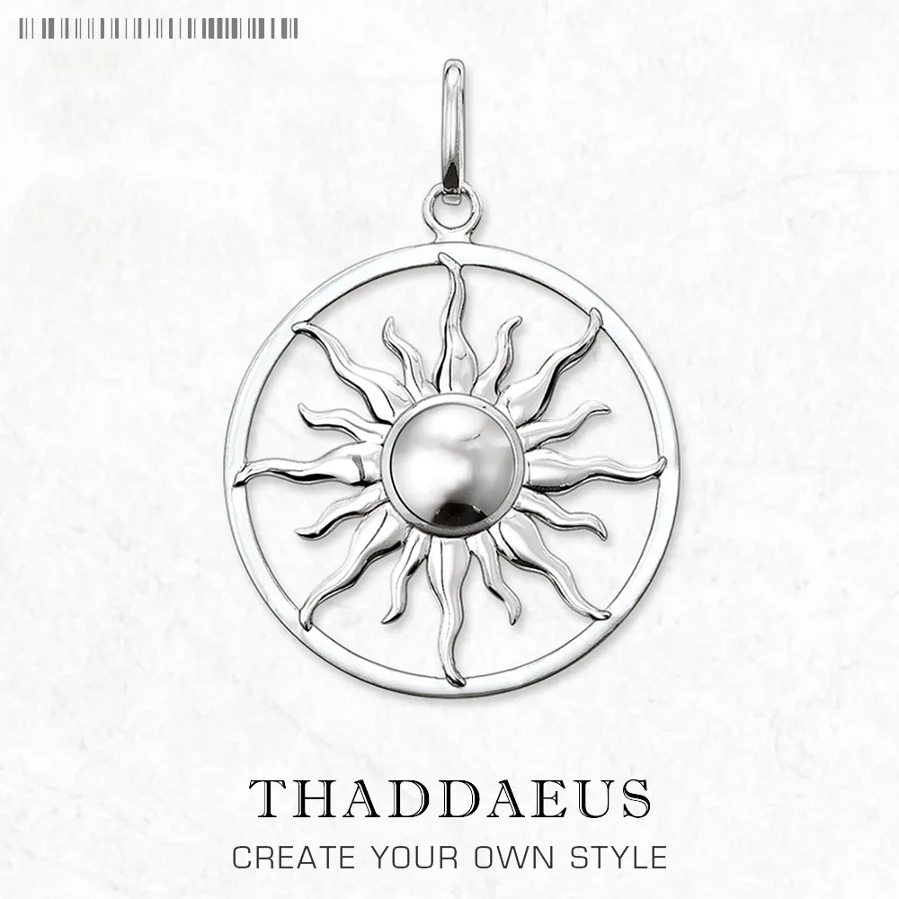 

Кулон-амулет Солнце, новая мода, гламурные ювелирные изделия из стерлингового серебра 925 пробы, аксессуары в европейском стиле, подарок для женщин и мужчин