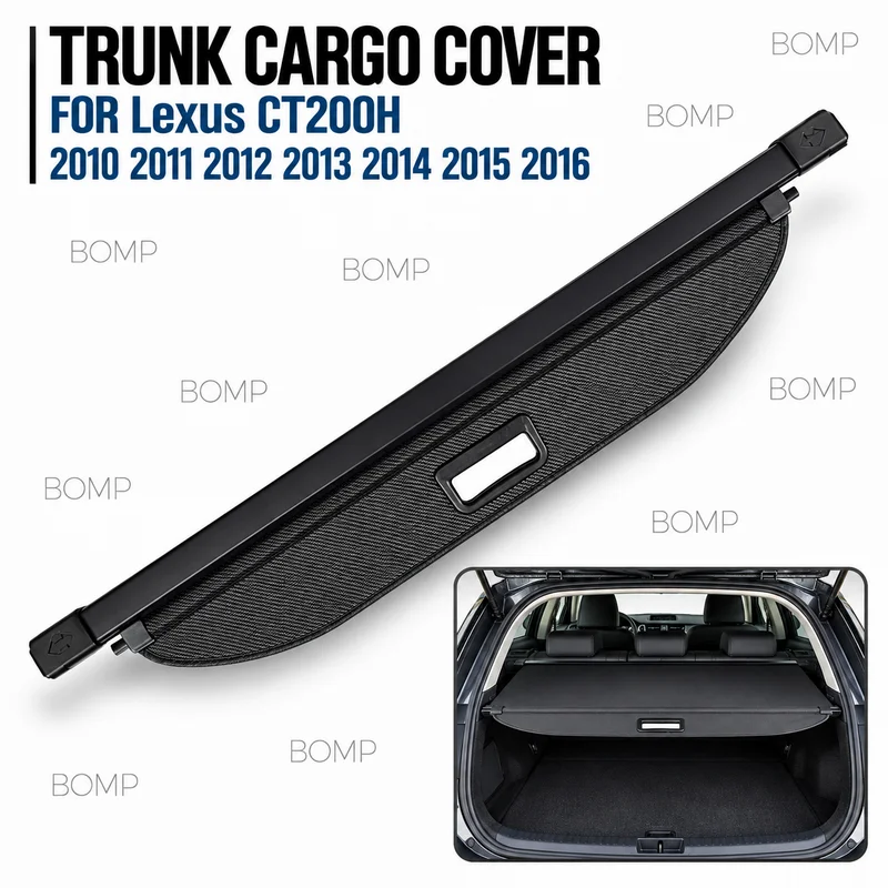 For Lexus CT200H 2010 2011 2012 2013 2014 2015 2016 Retractable Trunk Cargo Cover Parcel Rack Privacy Screen Auto Accessories