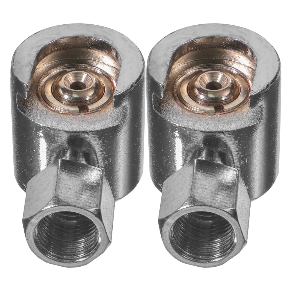

2Pcs Oil Gun Nozzle Grease Coupler Button Head Fittings Replacement Metal Lubrication Part Efficient Secure Connection Leak