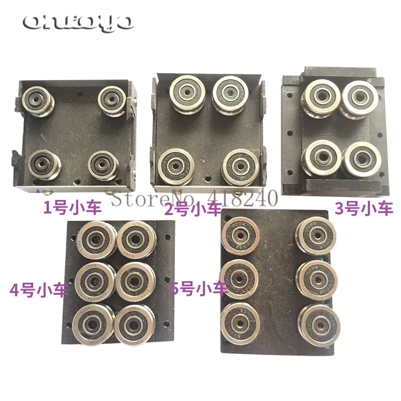 Computer Embroidery Machine Accessories Linear Guide Rail Wheels With Large Bearings Trolley Components X-direction Y-direction