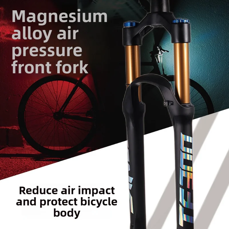 

Алюминиевая передняя вилка с воздушной подвеской для горных велосипедов (26/27.5/29 дюймов, прямая труба с управлением на руле)