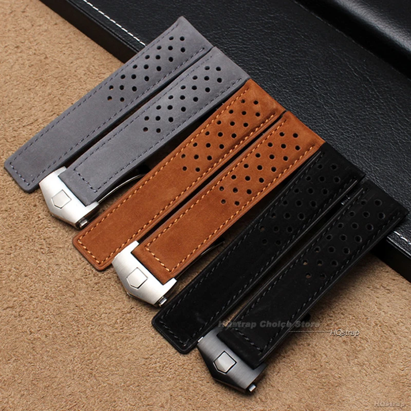 20mm 22mm 24mm Cowhide Strap for TAG Heuer Vintage Bracelet Monaco Series Bands for TAG Heuer Men Women Band Carrera Series Belt