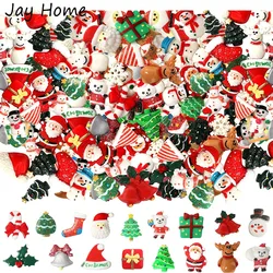 20PCS Christmas Resin Flat Back Buttons Assorted Flat Back Scrapbooking Button for DIY Craft Scrapbook Making Christmas Decor