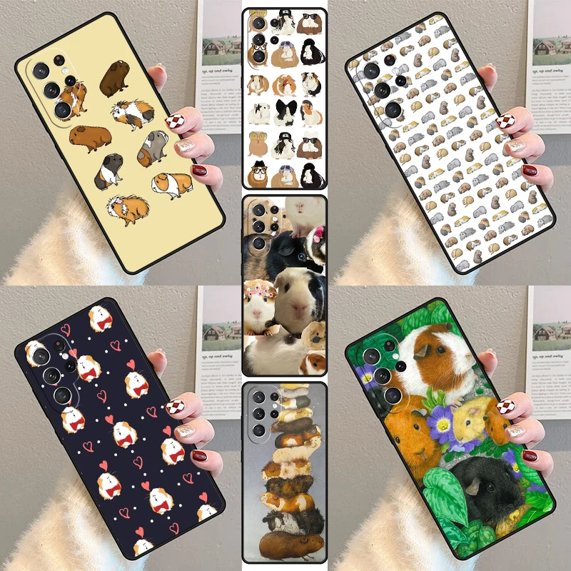 

Чехол для телефона с изображением белки и морской свинки для Samsung Galaxy S23 S21 S20 FE S24 S25 S22 Ultra Note 10 20 Plus, силиконовый чехол