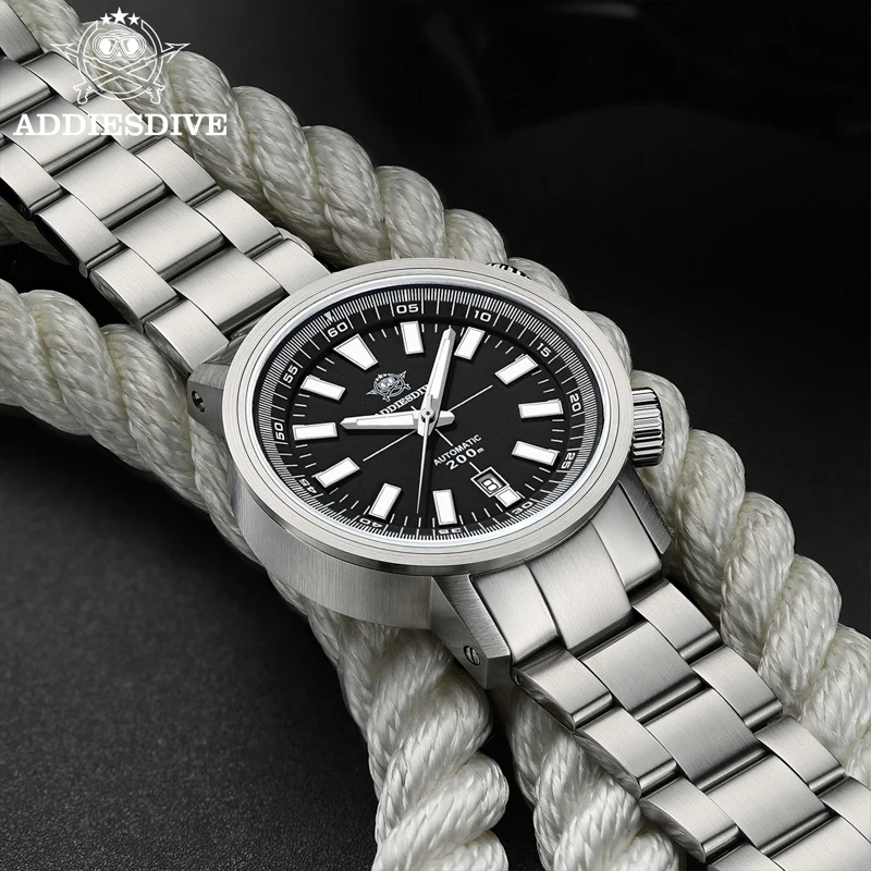 Reloj mecánico automático ADDIESDIVE 200m resistente al agua BGW9 superluminoso hierba de zafiro 8215 316L relojes de acero inoxidable para hombres