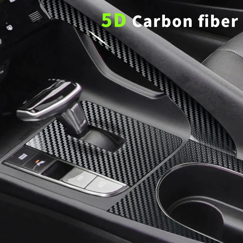 5D عالي اللمعان من ألياف الكربون الأسود الفينيل فقاعة الحرة الهواء الإصدار سيارة التفاف فيلم السيارات DIY الشارات