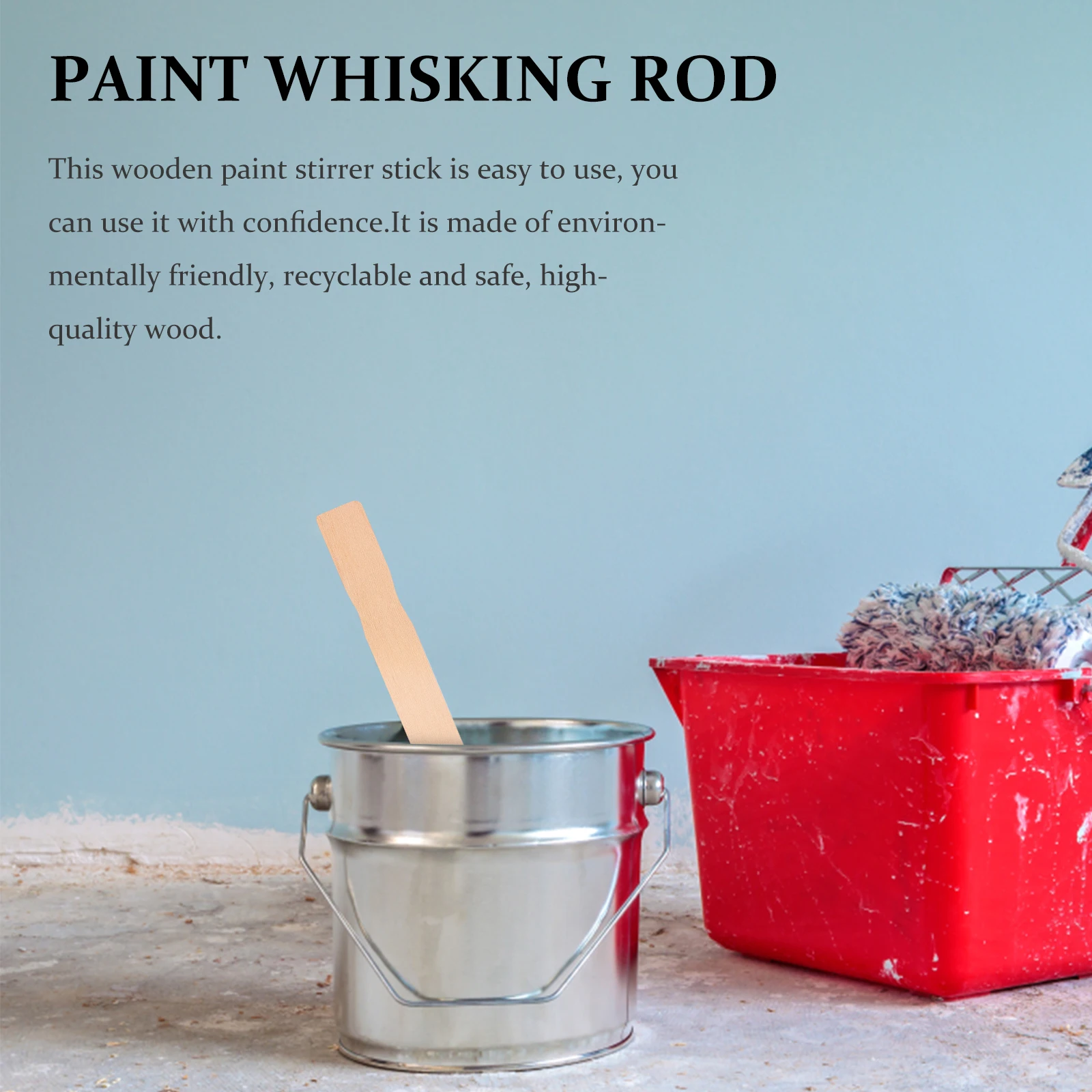 

20pcs Paint Stir Stick Practical Mixing Tool Wood Blender Sticks Bulk Oil Stirring Wand Handmade Craft Supplies Wooden Paint